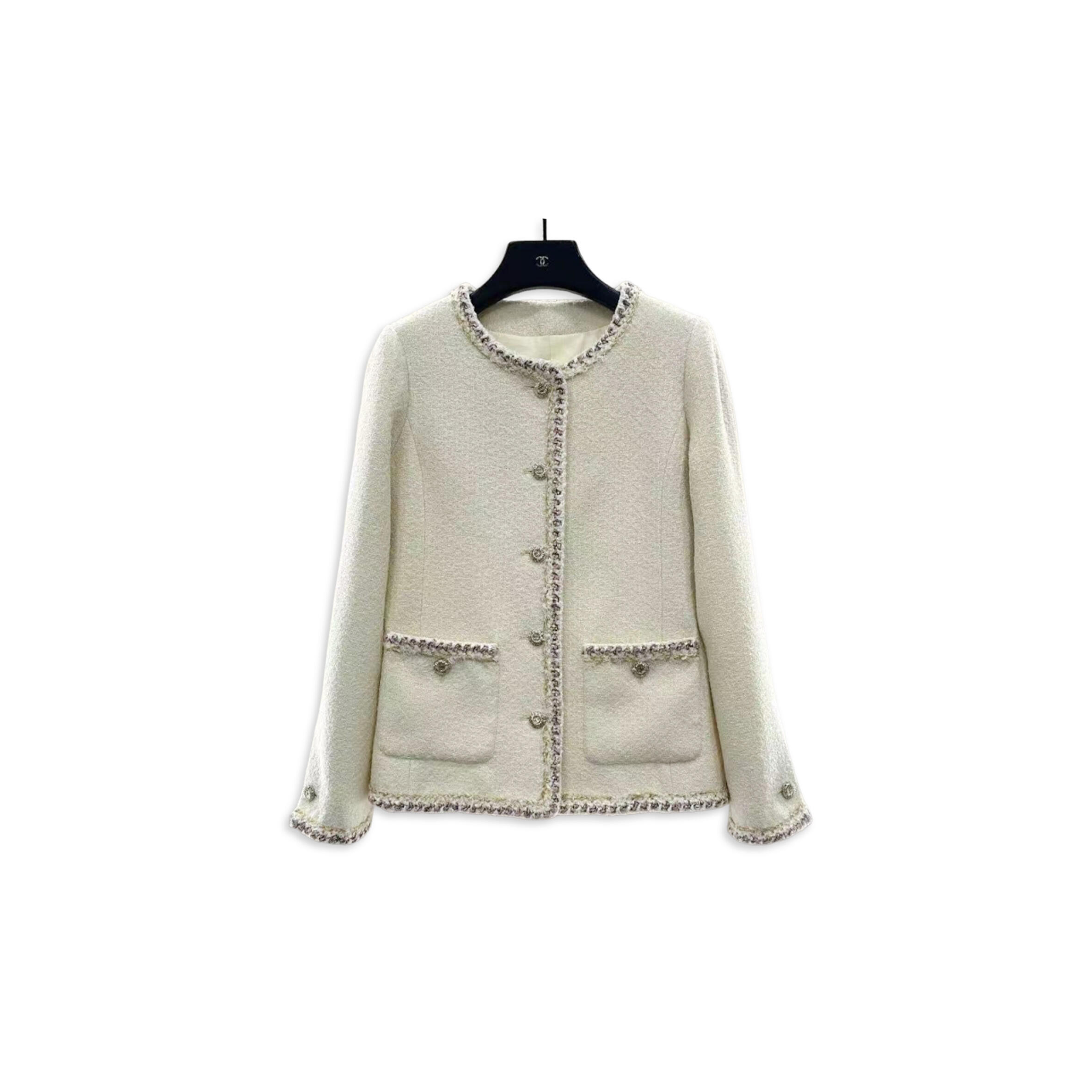 CHANEL WHITE TWEED JACKET